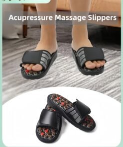 HALAMODO Acupressure Massage Slippers Pressure Point Massage Mat Slippers Foot Massager Shoes for Heel Pain Tension Relief Foot Reflexology Sandals Relaxation Gifts for Mom & Dad & Parents