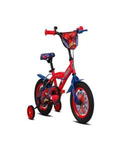 Alternative view of Spartan Marvel Spiderman Super Spidey Kids Bike | 12 Inch Wheel Size With Training Wheels | Single Speed | Red Color