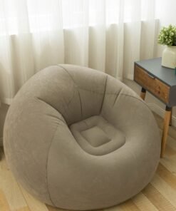 Alternative view of Joshberg Inflatable Beanless Bag Sofa  Lazy Living Room Sofa Inflatable Lounge Chair With Air Pump （Light Brown）