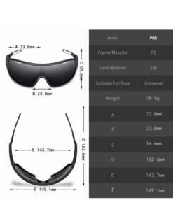 Alternative view of POC 4 Lens Cycling Sunglasses Outdoor Eyewear Men Women Cycling Glasses