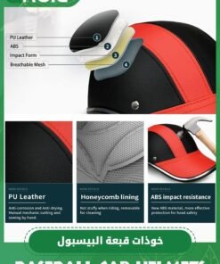 GROIC Bike Helmet for Adults, Baseball Helmets Bike Helmet, ABS Leather Cycling Safety Helmet with Adjustable Strap Urban Baseball Cap Style Bicycle Helmet for Men Women - Image 3