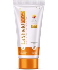 La Shield Fisico SPF 50+ & PA+++ Mineral Based Sunscreen Gel | Lightweight | Transparent | Water Resistant, 50 Grams