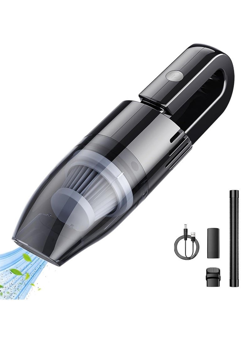 Portable Car Vacuum Cleaner,6000Pa Cordless Vacuum Cleaner,Powerful Handheld Vacuum Suction for Car Home and Office