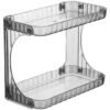 VIO Multifunctional 2 Tier Acrylic Cosmetic Organizer Storage Shelf Caddy Stand Countertop Makeup Rack Vanity Tray for Toiletries Perfume Jewelry Storage Shelf for Dresser Home Kitchen