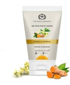 The Man Company De Tan Face Wash for Men with Turmeric & Moringa - 100 ml | Tan Removal, Oil Control & Anti-Pollution | Unclog Pores | Deep Cleansing | Blackheads Removal
