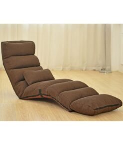 GT-Wheel Lazy Floor Chair with Back Support Backrest and Headrest