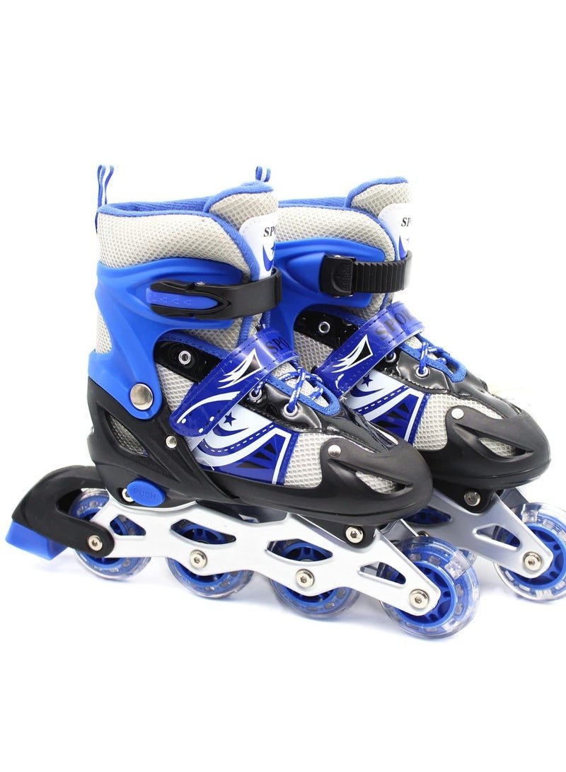 Spall Inline Skates Adjustable Sizes Roller Skates With Flashing Wheels For Outdoor Indoor Children Skate Shoes For Boys And Grils Youth And Adlut