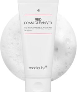 Medicube Red Foam Cleanser, Gentle Face Wash with 0.45% Salicylic Acid for Acne Prone & Sensitive Skin, Deep Cleansing Foaming Facial Cleanser Removes Dirt Oil & Makeup, Controls Sebum Without Drying