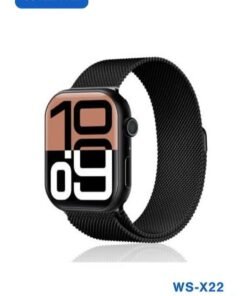 WISME WS-X22 Waterproof Smartwatch with Full-Screen HD Display, Bluetooth Calling & Notifications, Advanced Fitness Tracking, Heart Rate & Sleep Monitoring, Sports & Activity Modes, Long Battery Life, and Three Interchangeable Straps – Black