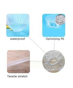 ETSAP Rixtec Shower Cap (Pack Of 50) - Reusable Waterproof Bath Cap For Women And Men - Shower Cap For Hotel, Spa, Salon & Bathroom