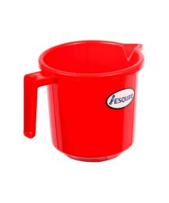 Esqube Oasis Plastic Mug With Handle 500ML Red 10cm