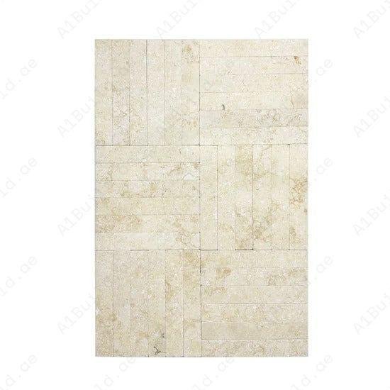Verona Series Yulia Beige Tumble & Brush Surface Marble Tile