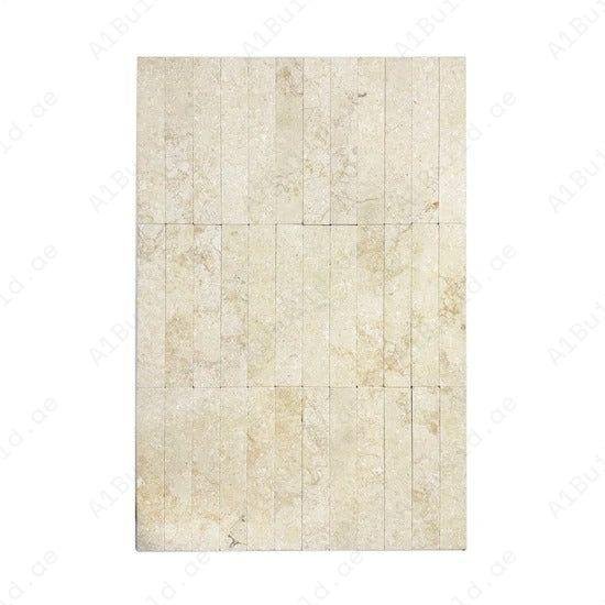 Verona Series Yulia Beige Tumble & Brush Surface Marble Tile - Image 2