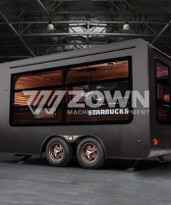 Powerful Fiberglass Ice Cream Mobile Fast Food Truck Coffee Van Snack Food Hotdog Chips Trailer