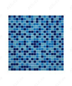 Aqua Blue, French Blue & Sapphire Blue Mixed Crystal Glass Mosaic