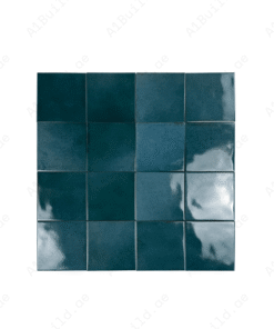 Artisan Essence Mixed Slate Blue Glossy Porcelain Artisanal Tile