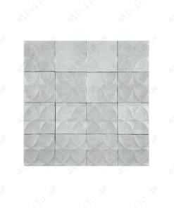 Artisan Essence Textured Smoke White Matte Porcelain Artisanal Tile