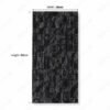 BLOCK BLACK 3D Matt 30x60cm Ceramic Indoor Outdoor Wall Tile