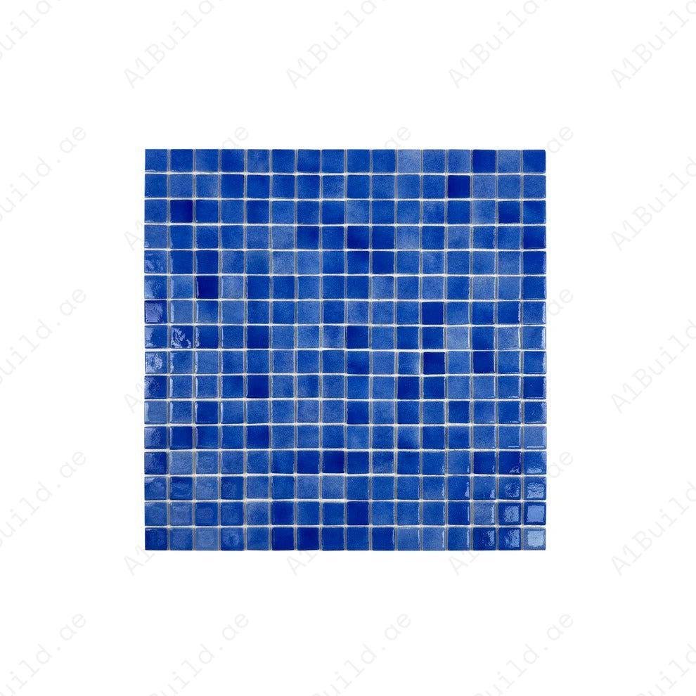 European Mosaic Series Klein Blue Recycled Glass Mosaic
