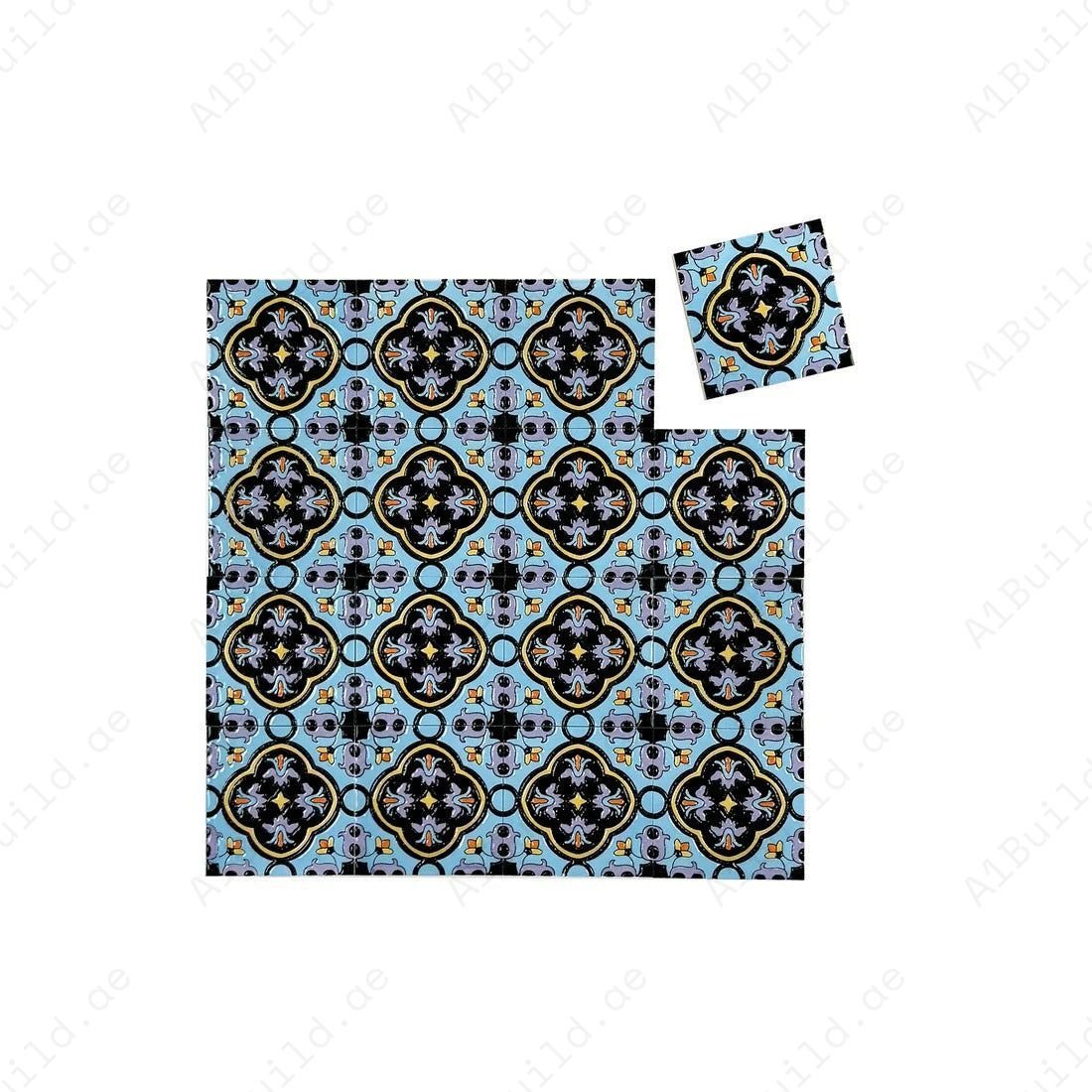 Desert Jewel Moroccan Style Glossy Ceramic Tile Pattern 09 - Image 2