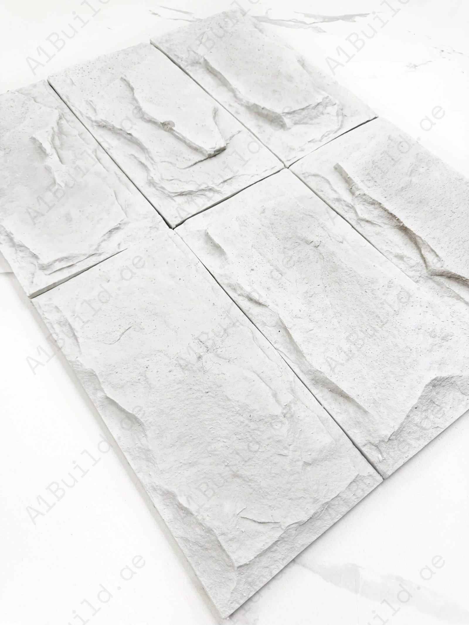 Tuscany Essence White Mushroom Stone Design Cement Artificial Tile - Image 2