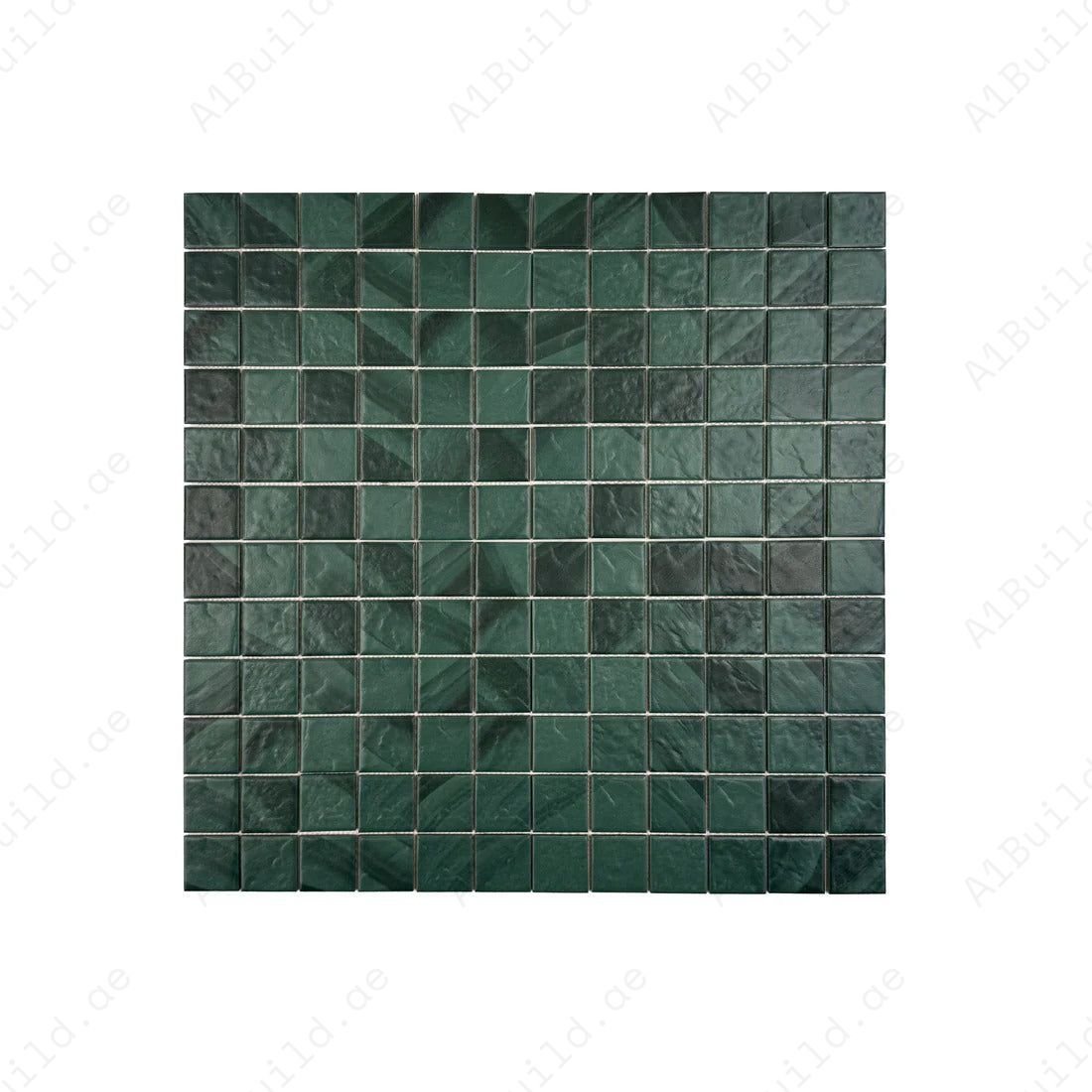 Majestic Naturale Mozambico Forest Green Stone Pattern Porcelain Mosaic