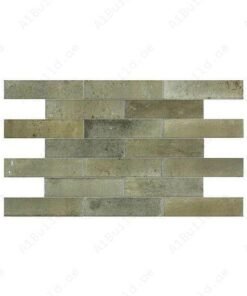 Alternative view of Grass Green Glossy Porcelain Artisanal Tile
