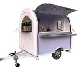 Ice Cream Food Trailer Hot Dog and Hamburger Fast Food Cart Mobile Food Truck