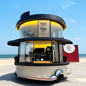 Coffee Cup Vending Kiosk Mobile Coffee Ice Cream Food Cart with Catering Equipment Logo Printable Food Trailer for Sale