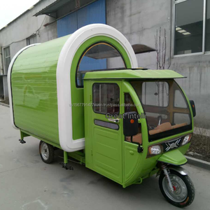 Electric Drivable Towable Food Trailer Coffee Bar Mobile Ice Cream Pass Inspection 3 Wheel Carbon Steel Food Truck Coffee Beer
