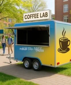 Truck Kitchen Equipments Street TrailerMobile Beverage Trailer Catering Coffee Fully Equipped Van Mobile Ice Cream Food Trailers