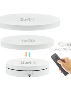 3 in 1 360 Degree Photography Turntable Rotating Electric Turntable Motorized Rotating Display Stand for Jewelry Product Display