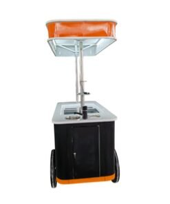 hand trolley small trailer mobile soft ice cream food cart hand cart with lid