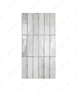 Himalayan Serenity Series Snow White Glossy Porcelain Artisanal Tile