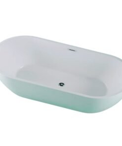 Alternative view of Freestanding albanyw glossy white e6091775 170x80x58cm