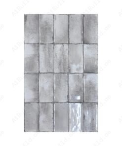 Light Grey Glossy Ceramic Artisanal Tile