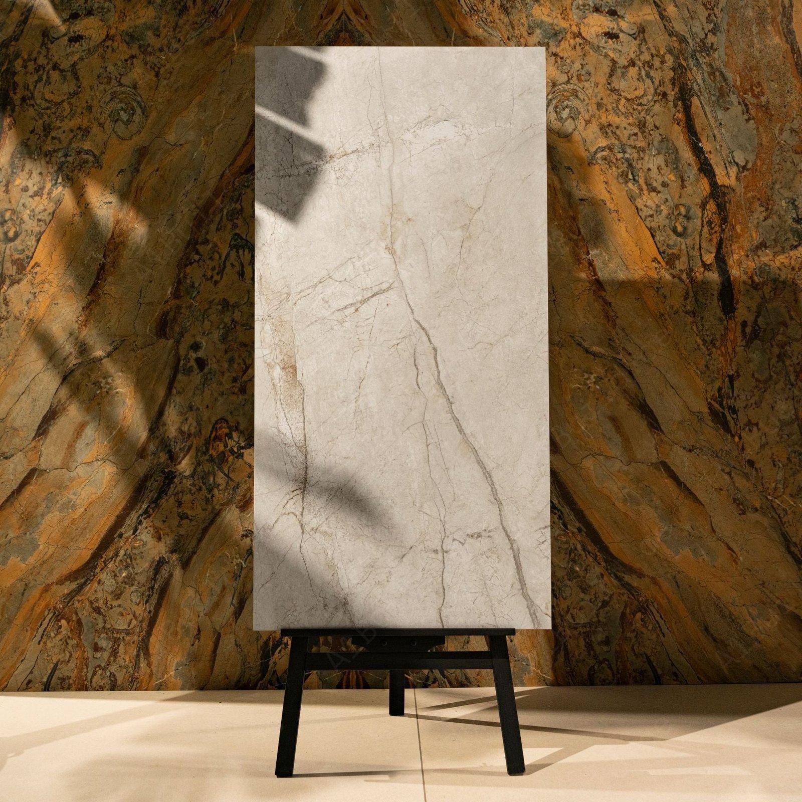 Marmi Beige Marble-Look Porcelain Tile 60x120cm | 09mm - Image 2