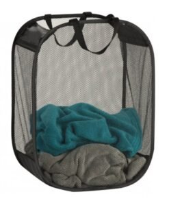 Honey Can Do Mesh Laundry Basket Black 18x11x24inch