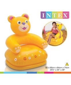 INTEX Happy Animal Bear Plastic Chair Assortment Yellow 79x64x65cm