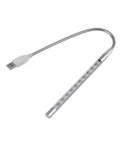 OUTAD Mini Desk Reading USB LED Light Silver