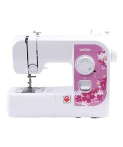 brother Compact Electric Sewing Machine Easy To Use Sewing And Mending Machine | Featuring 14 Range Of Stitches And Free Arm Conversion This 4-Step Buttonhole | Top Load Bobbin System And Led Sewing Light | An Instructional DVD For Easy Setup And Operation | Made In Vietnam JA001 White/Pink