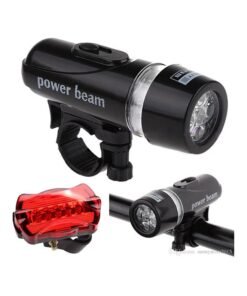 Alternative view of power beam 5 LED Waterproof Bike Front Head Light
