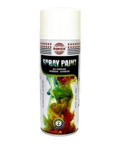Asmaco Quick Drying Smooth Finish Premium Quality Durable High-Gloss All-Purpose Spray Paint White 400ml White 400ml