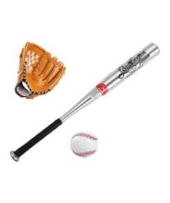 QiaoKai 3-Piece Baseball Bat,Glove And Ball Set 24inch