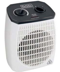 BLACK+DECKER Vertical Heater Fan with Dual Heat Setting for Home 2000 W HX310-B5 Black/White
