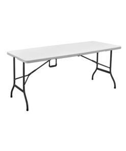 LANNYHOME Foldable Table White 180x70cm