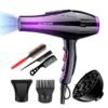 Sunhome 7-Piece Professional Hair Dryer Set 2300W Purple/Black