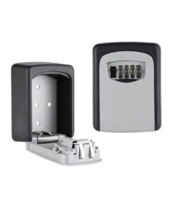Key Storage Safe Black/Silver 12.2x8.8x4cm