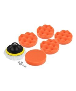 8-Piece Polishing Sponge Pad With Drill Adapter Set