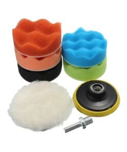 7-Piece Sponge Polishing Waxing Buffing Pads Compound Kit